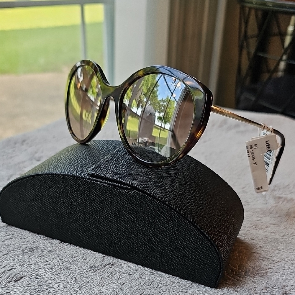 PRADA Cat Eye Tortoise Shell Sunglasses